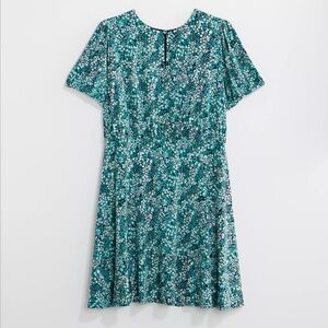 LOFT Wildflower Puff Sleeve Flare Dress Size 4